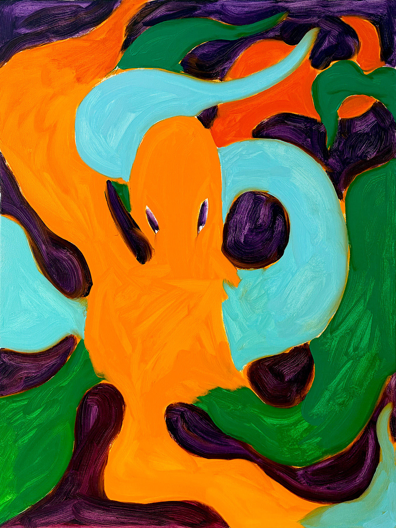 octopus-oil-painting-orange-blue-green-purple-by-paul-seaholm